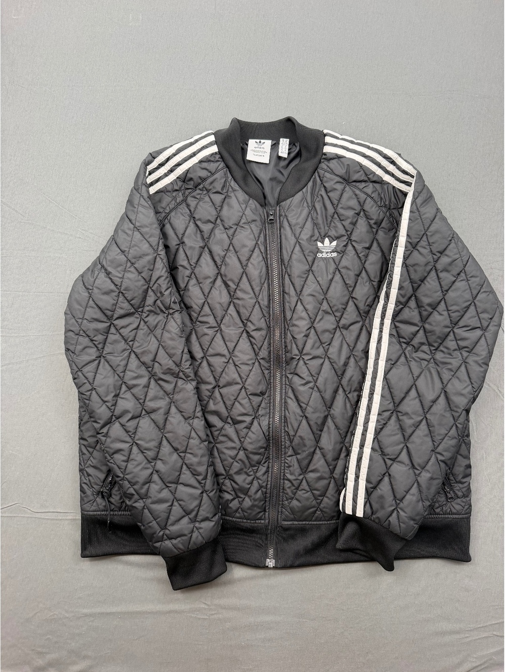 Adidas Primegreen Quilted Black Bomber Jacket XL
